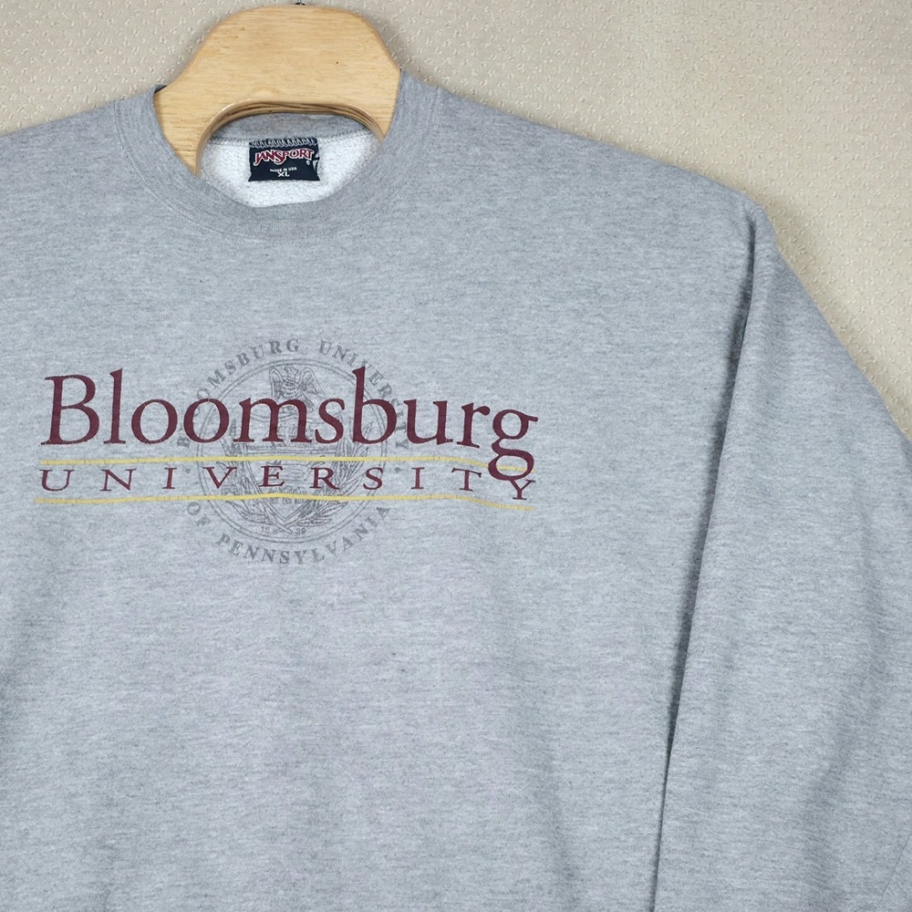 Vintage 90s JanSport Bloomsburg University Sweatshirt Men XL Made USA Collegiate
